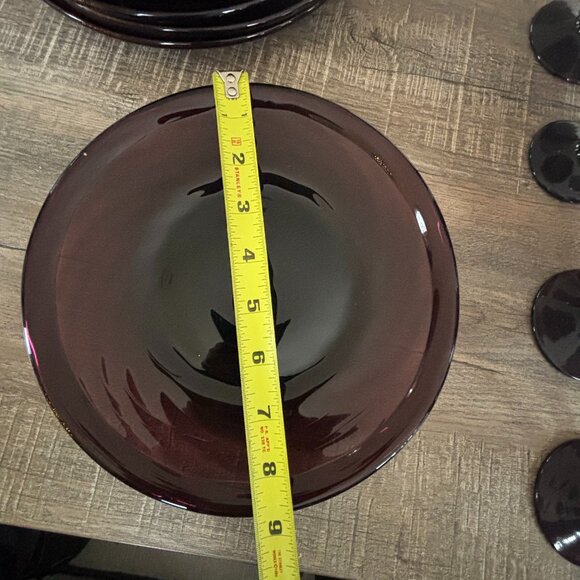 Vintage Avalos glass plates (amethyst) - Picture 2 of 2